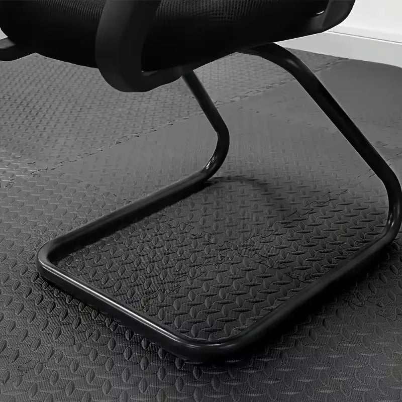 EVA Foam Interlocking Exercise Mat Tiles Extra Thick PVC Gym Flooring for Fitness Yoga Aerobics Non-Slip Black Mat 16Pcs